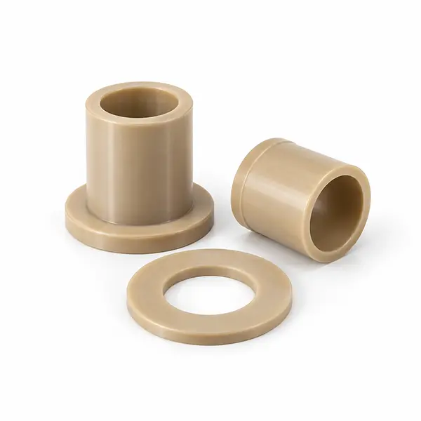 Engineering plastic bushings and wear guides