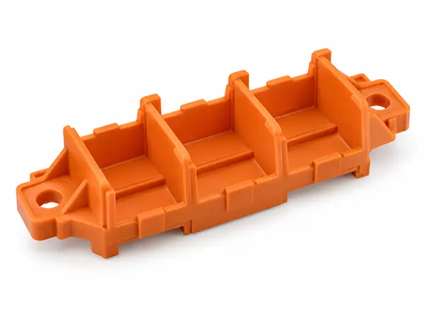Plastic busbar support and insulating carrier for an electric vehicle assembly