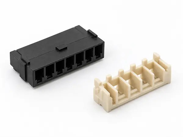 Precision molded connector housings and terminal insulators for consumer electronics