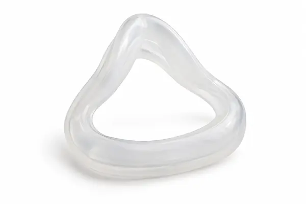 Translucent silicone cushion seal for a respiratory mask